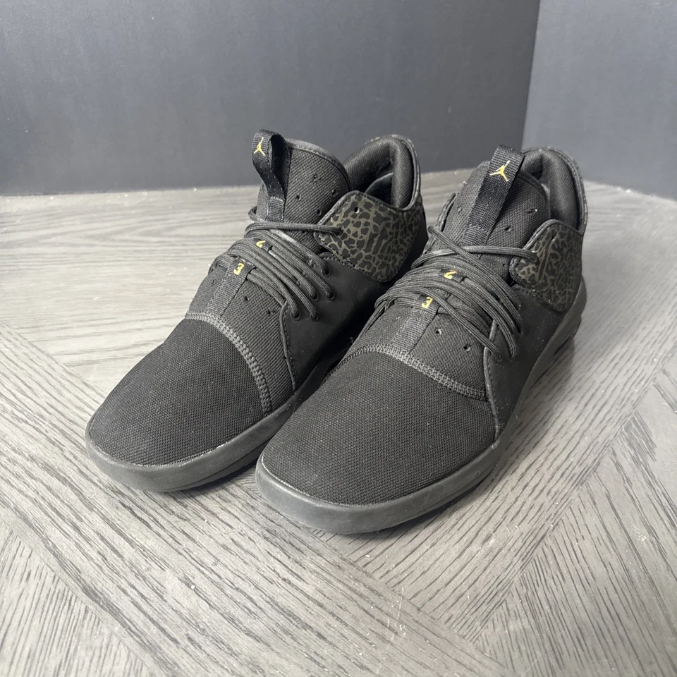 Nike Air Jordan First Class Mens Size 10.5 Black Gold Sneakers Shoes AJ7312-021 - Image 2 of 4