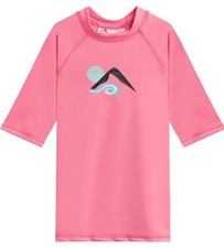 Kanu Surf Girls' Karlie Rash Guard UPF 50 Size 6 Sun Protection Short Sleeve