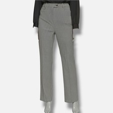 Calvin Klein Women's Black Straight-Leg Houndstooth Dress Pants Size 10