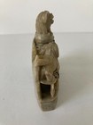 Antique Vintage Chinese Hand Carved Soapstone Incense Oil Burner Foo Fu Dogs — photo 4