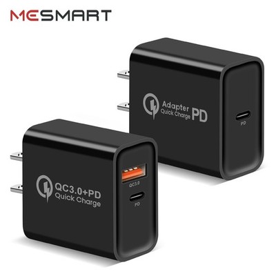 US PD / USB A+C 20W Wall Charger Fast Charging Block Quick Charge Power Adapter