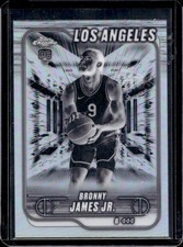 2024-25 Topps Chrome Bronny James Jr. RC Negative Refractor Rookie #149 Lakers
