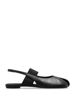 MAISON MARGIELA Cut Out Black Leather Ballerina Flats New  Authentic