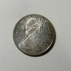 1965 Canada 0.800 Silver Dollar Elizabeth II Silver Coin Small Beads Ungraded