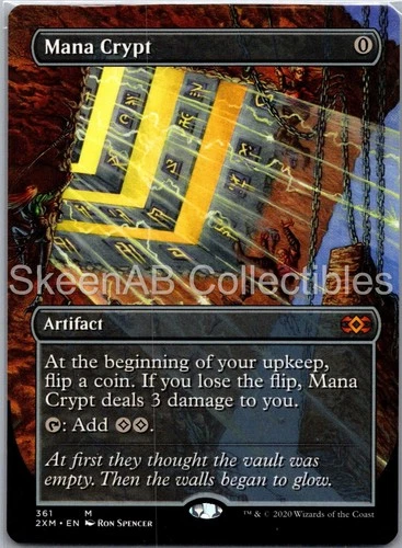 MTG SkeenAB Mana Crypt (Borderless) Double Masters NM