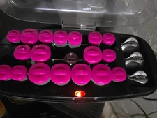 Conair Xtreme Instant Heat Velvet Hot Clips Set with Multi-Size Rollers and Clip