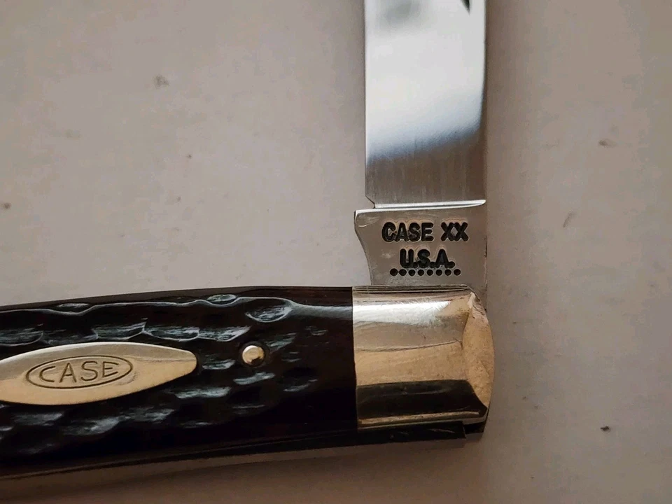 1972 Case XX USA 6275 Moose Reddish Brown Bone Handle - Image 3 of 4