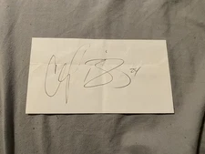 Champ Bailey Denver Broncos Signed 3x6 Index Card NFL Football Hall Of Fame