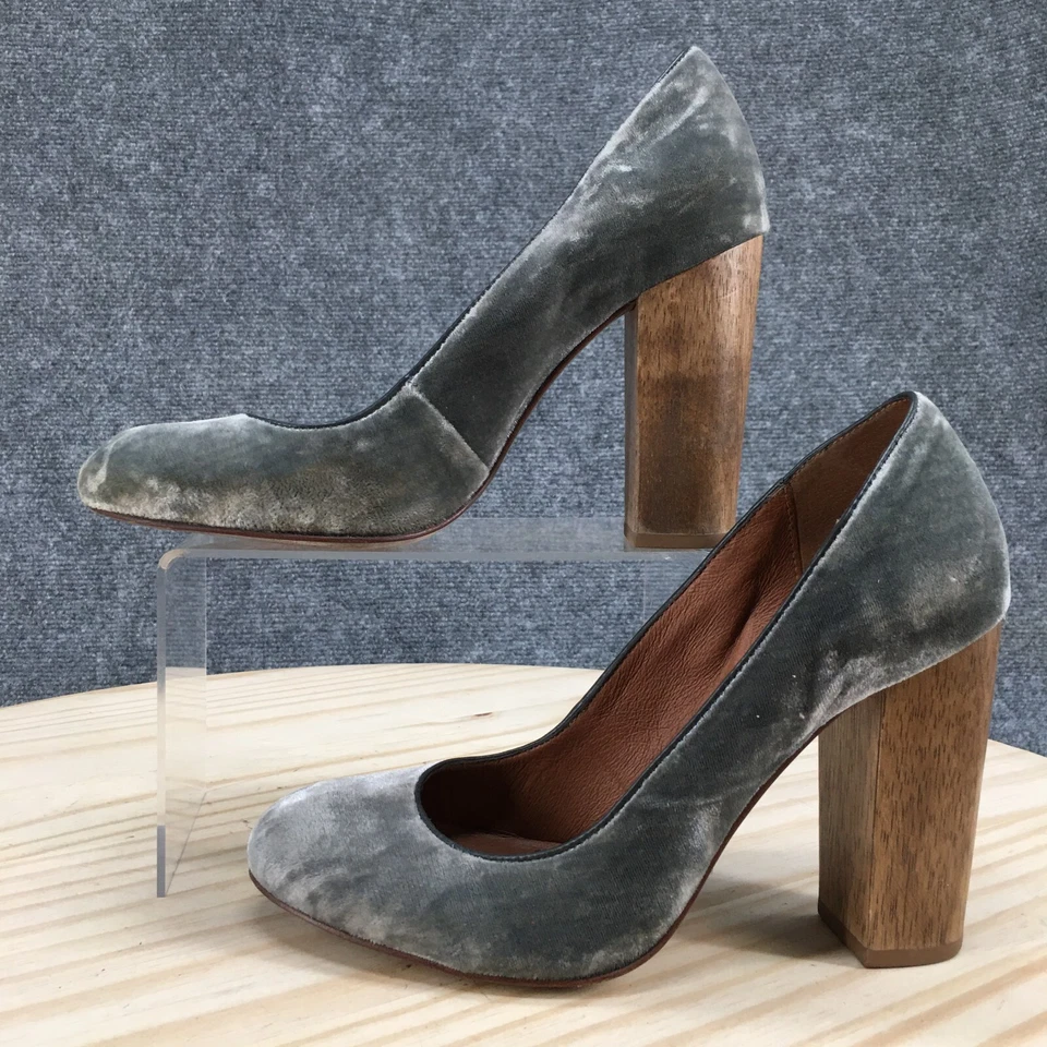 Женские туфли-лодочки Juicy Couture на блочных каблуках 9 M без застежек из зеленой ткани повседневные - Изображение 2 из 4