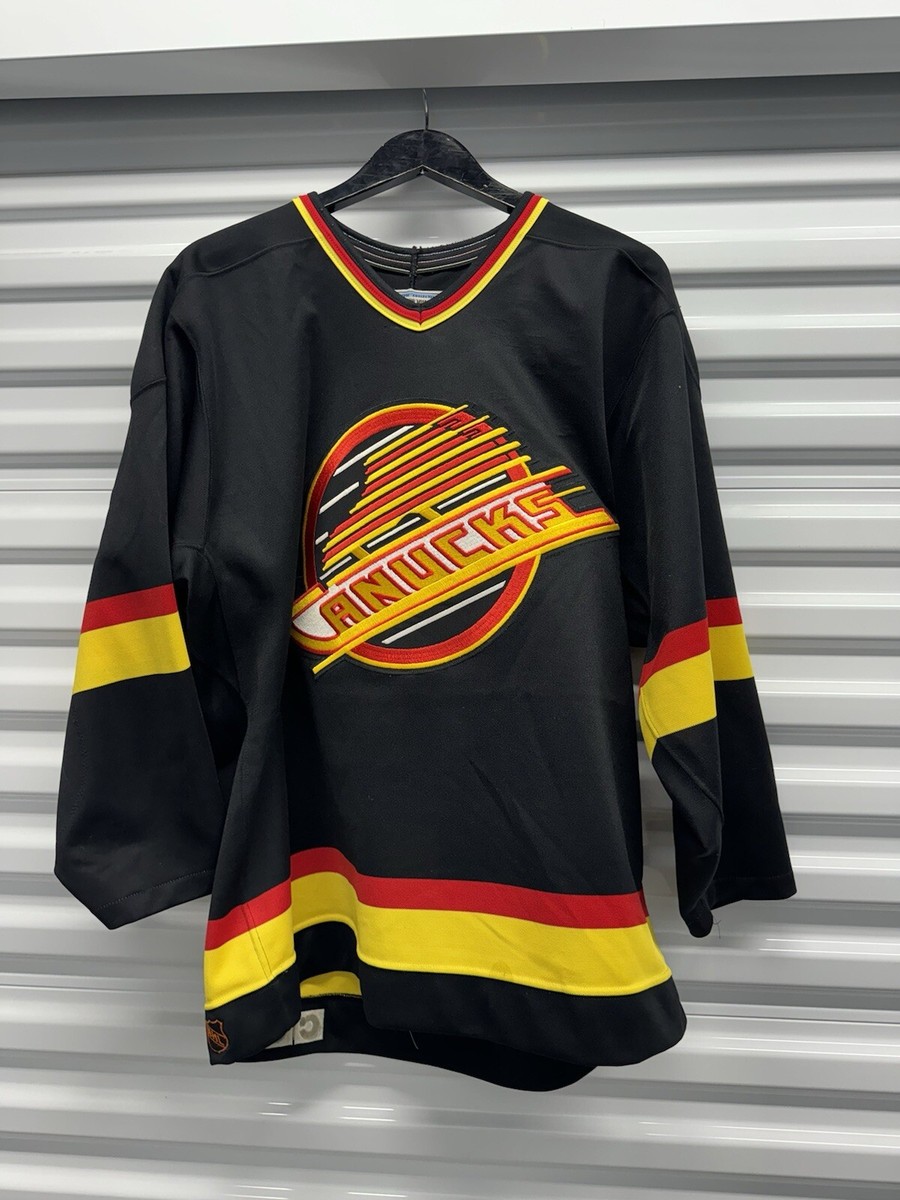 CCM - 【美品、ビンテージ】アイスホッケー/NHLバンクーバーカナックスCCMジャージ Vintage Vancouver Canucks Hockey Jersey CCM Authentic CENTER