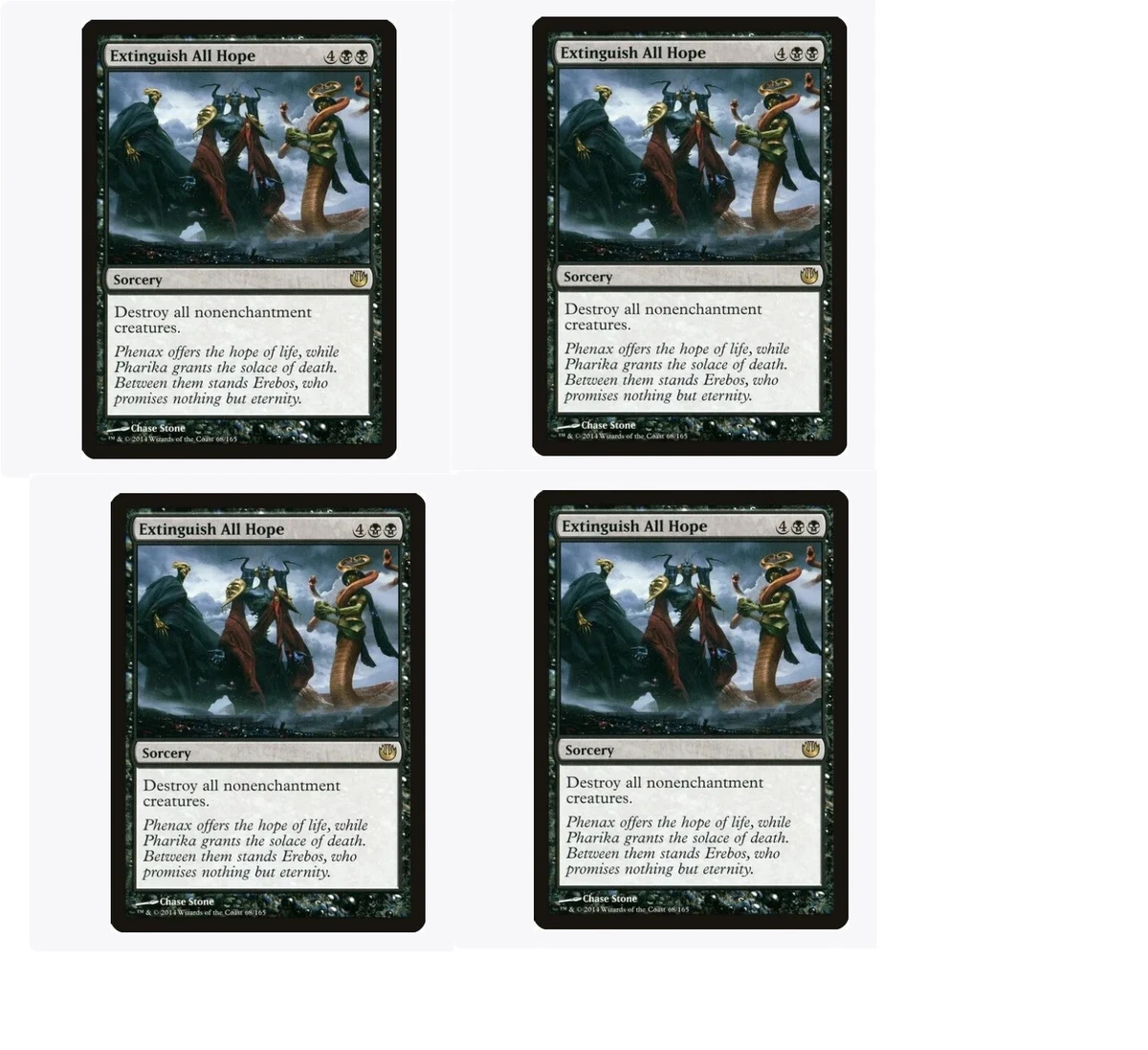 Extinguish All Hope x4 + 10 random rares! mtg rare lot Christmas gift!!  magic | eBay
