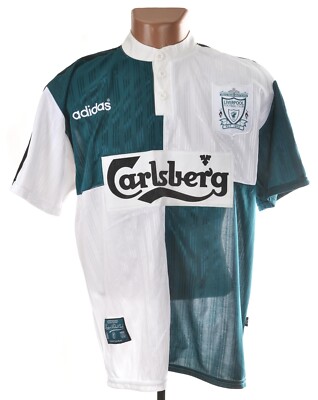 リバプール 1995-1996 アウェイ ユニフォーム Carlsberg LIVERPOOL 1995/1996 AWAY FOOTBALL SHIRT ADIDAS SIZE L | eBay