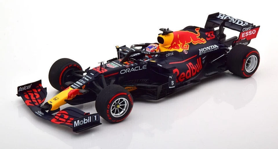 MODELLINO AUTO 1:18 F1 MINICHAMPS RED BULL RB16B VERSTAPPEN WINNER DUTCH GP 2021 - Immagine 3 di 4