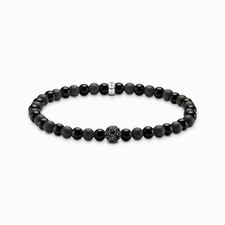 THOMAS SABO Unisex Armband Obsidian 925 Sterlingsilber A2184-705-11 Länge 19cm
