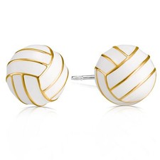 Sports Earrings for Women Gilrls, 3D Volleyball Baseball Football Soccer Bask...