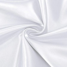 White Satin Fabric 60" Wide Charmeuse Satin for Wedding Dress 5 Yards