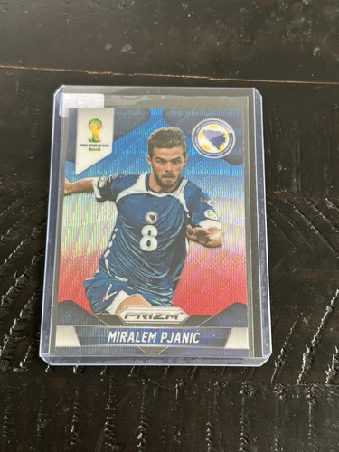 2014 Panini Prizm World Cup Prizms Red White Blue #25 Miralem Pjanic