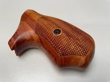New Checker Grip For Colt D  short butt grips Diamondback wood