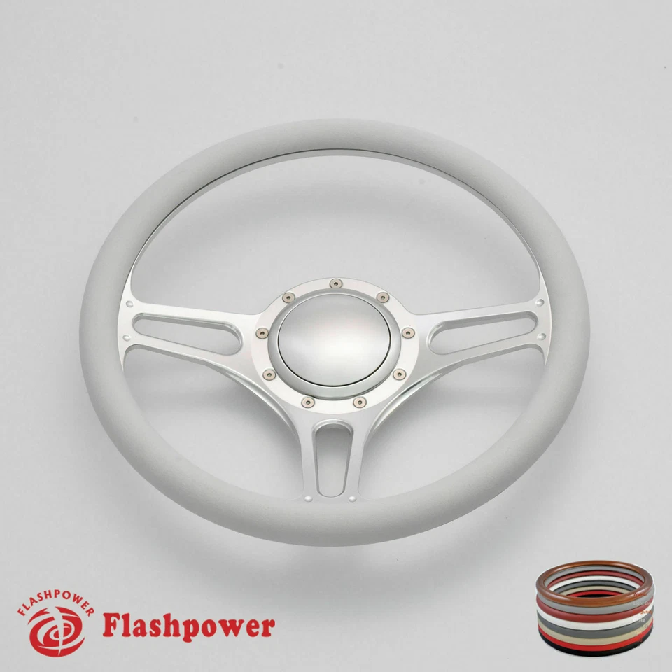 Volantes Billet 14" negro medio envoltorio Buick Cadillac Pontiac GTO Firebird Foto 4 de 4