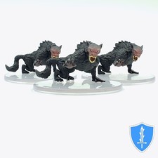 Barghest x3 - Volo  Mordenkainen's Foes 26 D D Miniature