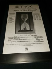 Styx Love Is The Ritual Rare Original Radio Promo Poster Ad Framed!