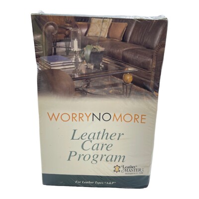 Worry No More Leather Care Program for Leather Types ''A & P'' Leather Master NEW