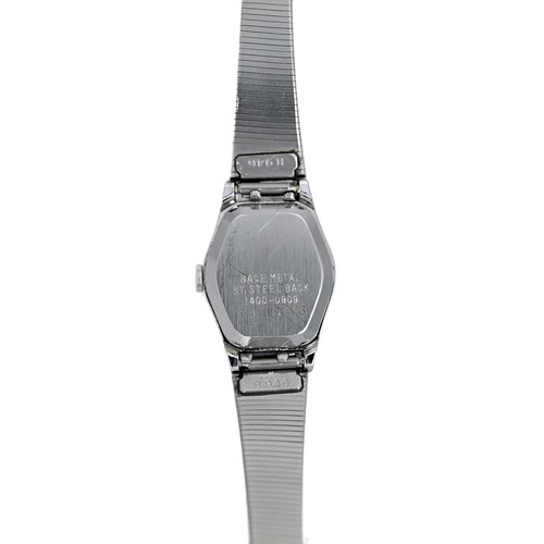 Orologio da polso Seiko donna vintage anni 90 tono argento quadrante bianco quarzo 17mm - Foto 4 di 10