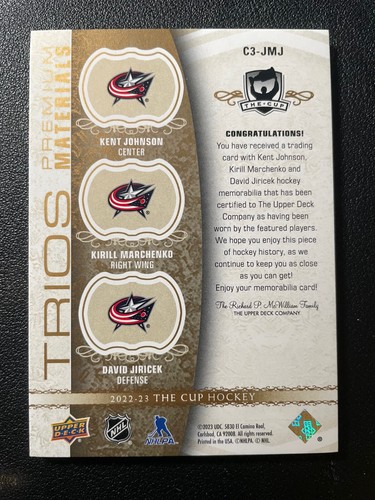 22-23 The Cup TRIOS Gold Patch Ken Johnson / Kirill Marchenko / Jiricek (06/10) - Picture 2 of 2