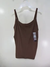 New No Boundaries Rib Cami Size XXL 19 Juniors Brown Pull Over Straps Casual