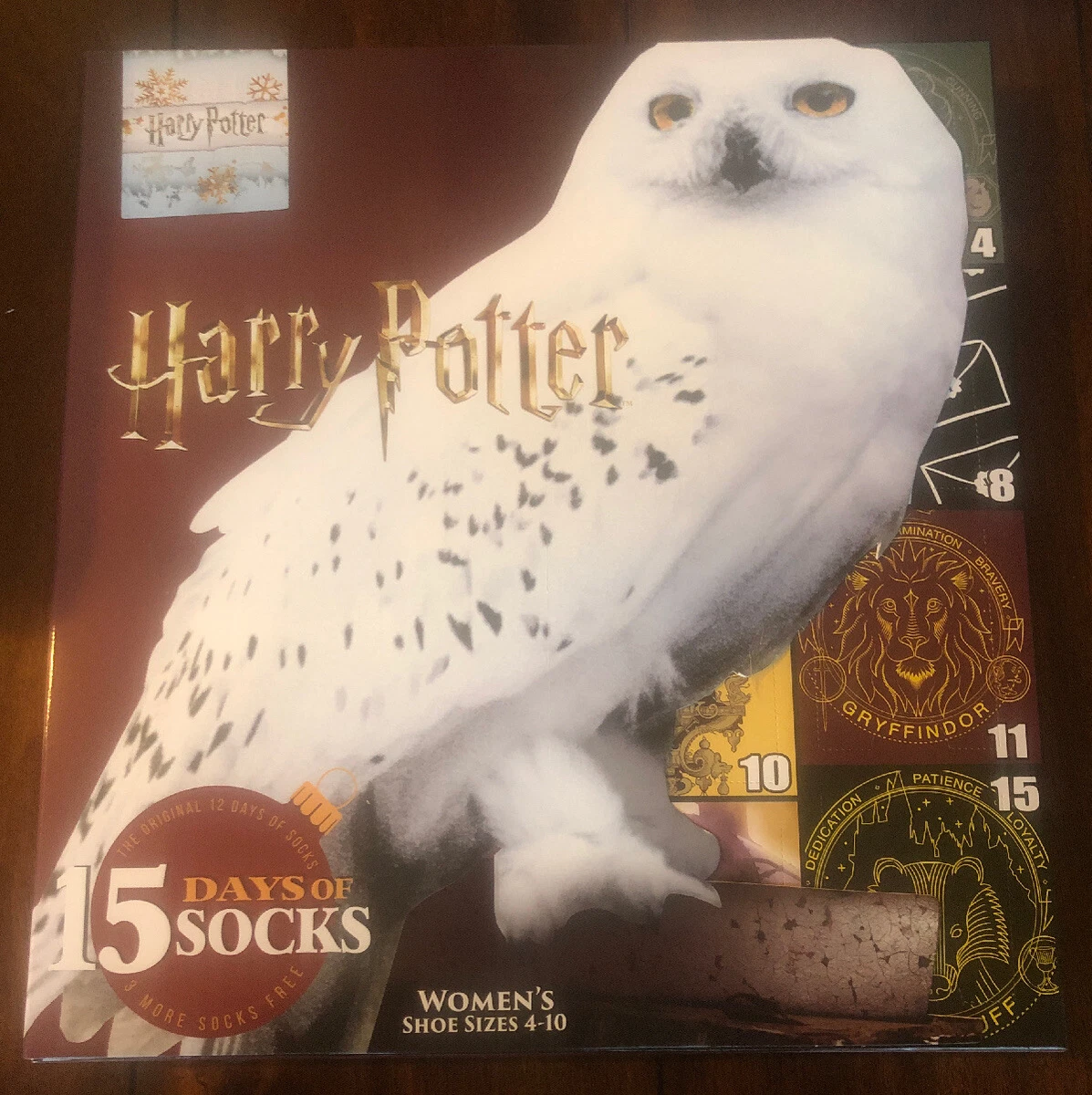 Harry Potter Advent Sock Calendar 15 Days of Socks 2019 Hedwig Harry Owl |  eBay