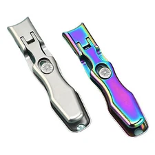 2 Set Nail Clippers Stainless Steel Wide Jaw Opening Fingernail Cutters QH1