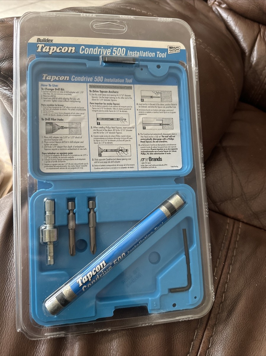 Buildex Tapcon Condrive 500 Tapcon Anchor Installation Tool & Case