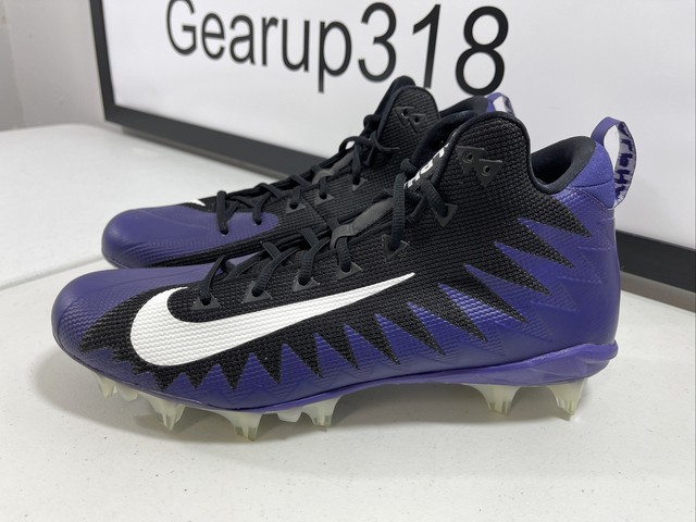 purple nike football cleats