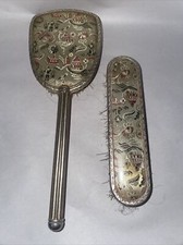 Vintage Antique Style Brush Set Vintage Retro Vanity Hair & cloth brush set