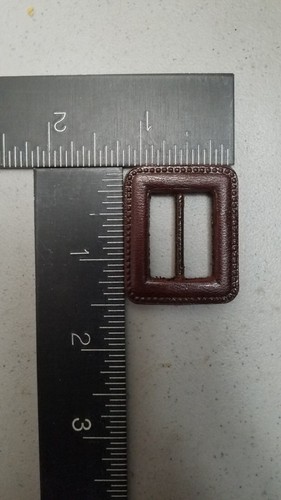 SLEEVE BELT BUCKLE×2/VTG.ANTQ.BRN.GENUINE LEATHER Rain/Safari/Trench-Coat/Jacket - Picture 3 of 8