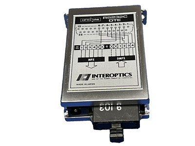 INTEROPTICS OPTO/LINK RS232C DTE ADAPTER NEW LAST ONES QTY-1