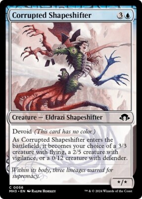 CORRUPTED SHAPESHIFTER x4 mtg NM-M Modern Horizons 3 Common
