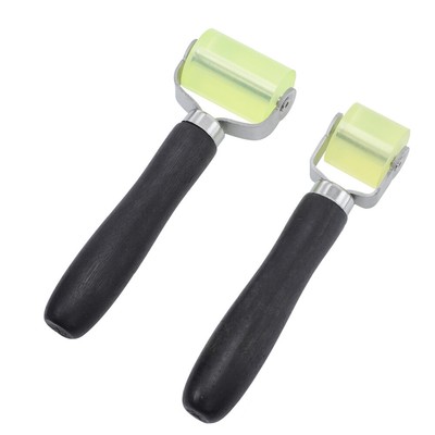 2Pcs Home Wallpaper Flatten Roller Smoothing Laminate Roller Seam Roller