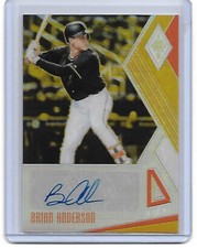Brian Anderson 2018 Panini Phoenix Gold Refractor RC Auto Autograph Card /10