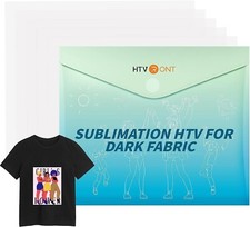 Sublimation HTV for Dark Fabric Light Fabric 5 Pack Matte Sublimation Vinyl New
