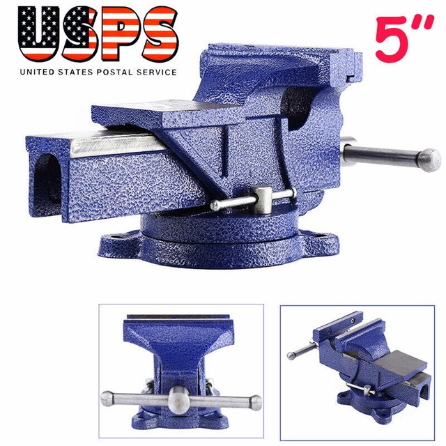 Craftsman 5 Heavy Duty Bench Vise With Pipe Jaws And Swivel Base