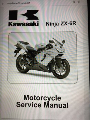 Kawasaki ZX636 C1H 2005 Service Manual PDF | eBay