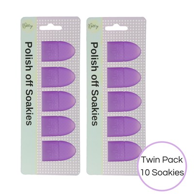 Nail Polish Remover Super Easy - Soakies by Mitty (Purple Passion)