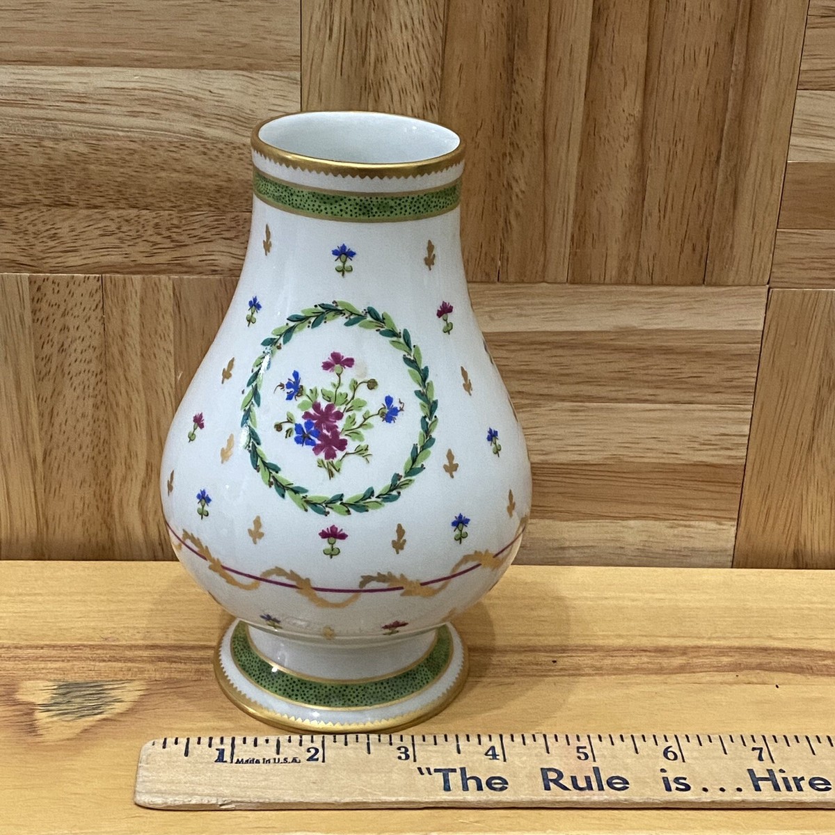 HAVILAND Limoges France VIEUX PARIS Vert Pattern Floral Gold Gilt