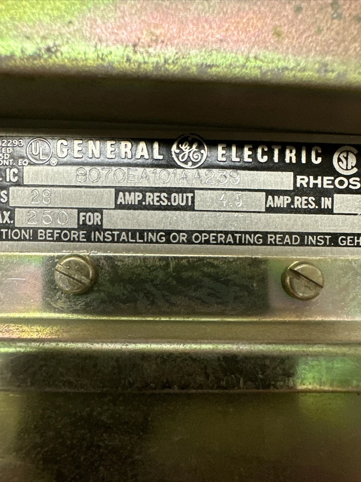 GE, 8070EA101AA239,28 Ом реостат - Изображение 2 из 3