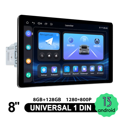 JOYING Android 13 Autoradio 8 Zoll GPS Navi mit Qualcomm Snapdragon Chip 8+128GB