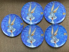 5- 1995 Bugs Bunny Looney Tunes Blues Plastic Plate Zak Designs Warner Brothers