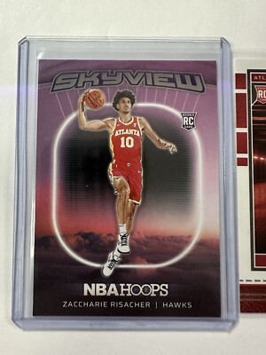 NBA カード　シャック　② 2024-25 NBA Hoops Zaccharie Risacher Skyview #23 + Base Rookie