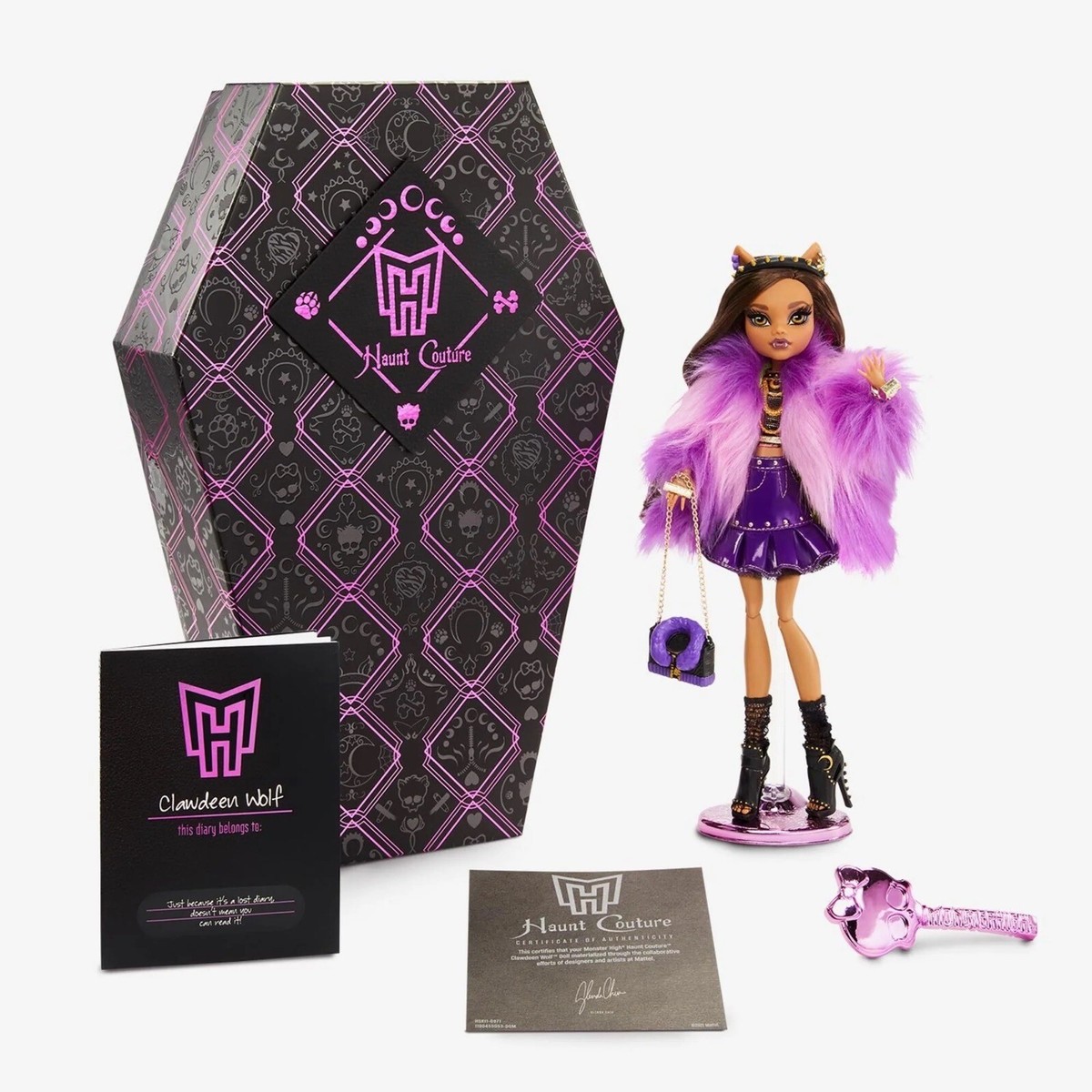 MONSTER HIGH SKULLECTOR HAUNT COUTURE CLAWDEEN WOLF DOLL