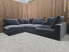 Long Island Modular Sofa In Armour Smart Velvet (Breaks Down) RRP-£5370